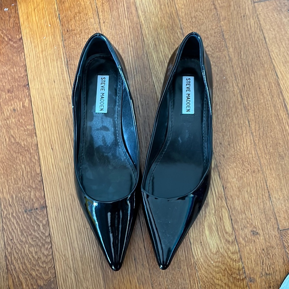 Steve Madden black patent leather Sybil- shoes